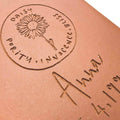 letterfest terracotta Engraved Birthflower Plant Pot