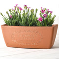 letterfest terracotta Personalised Garden Engraved Terracotta Window Pot