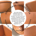 letterfest terracotta Personalised Pet Memorial Plant Pot