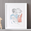 New Mum Personalised Line Portrait