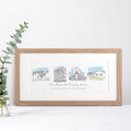 My Houses Through The Years Watercolour Illustration