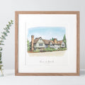 Watercolour Wedding Sketch