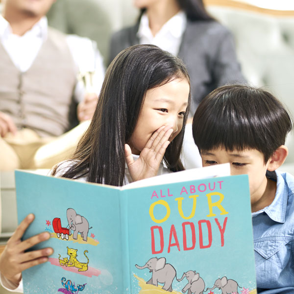 Personalised books from multiple children
