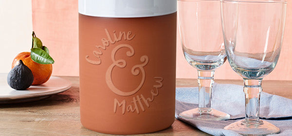 Personalised engraved wine coolers