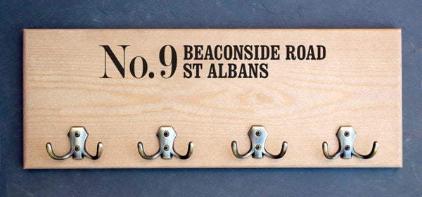 Personalised coat hooks