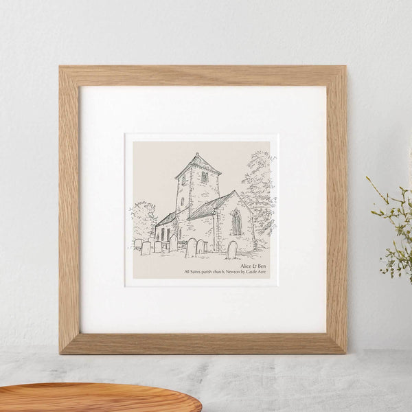 Waterfall Lodge Pencil Sketch