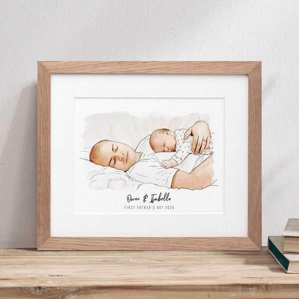 art presents for dads to be from baby