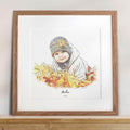 Baby's First Christmas Watercolour Illustration