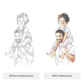 Daddy Line Portrait