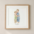 Personalised Family Line Portrait