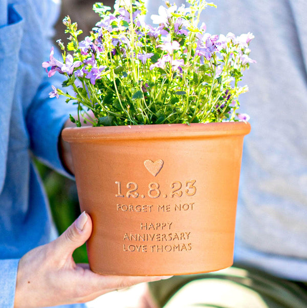 planting forget me nots in a pot Personalised Forget Me Not Plant Pot