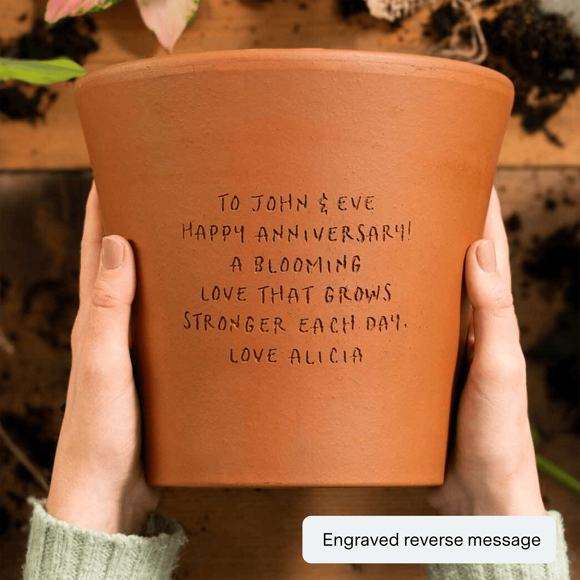 40th birthday plant pot 40th Birthday Personalised Plant Pot