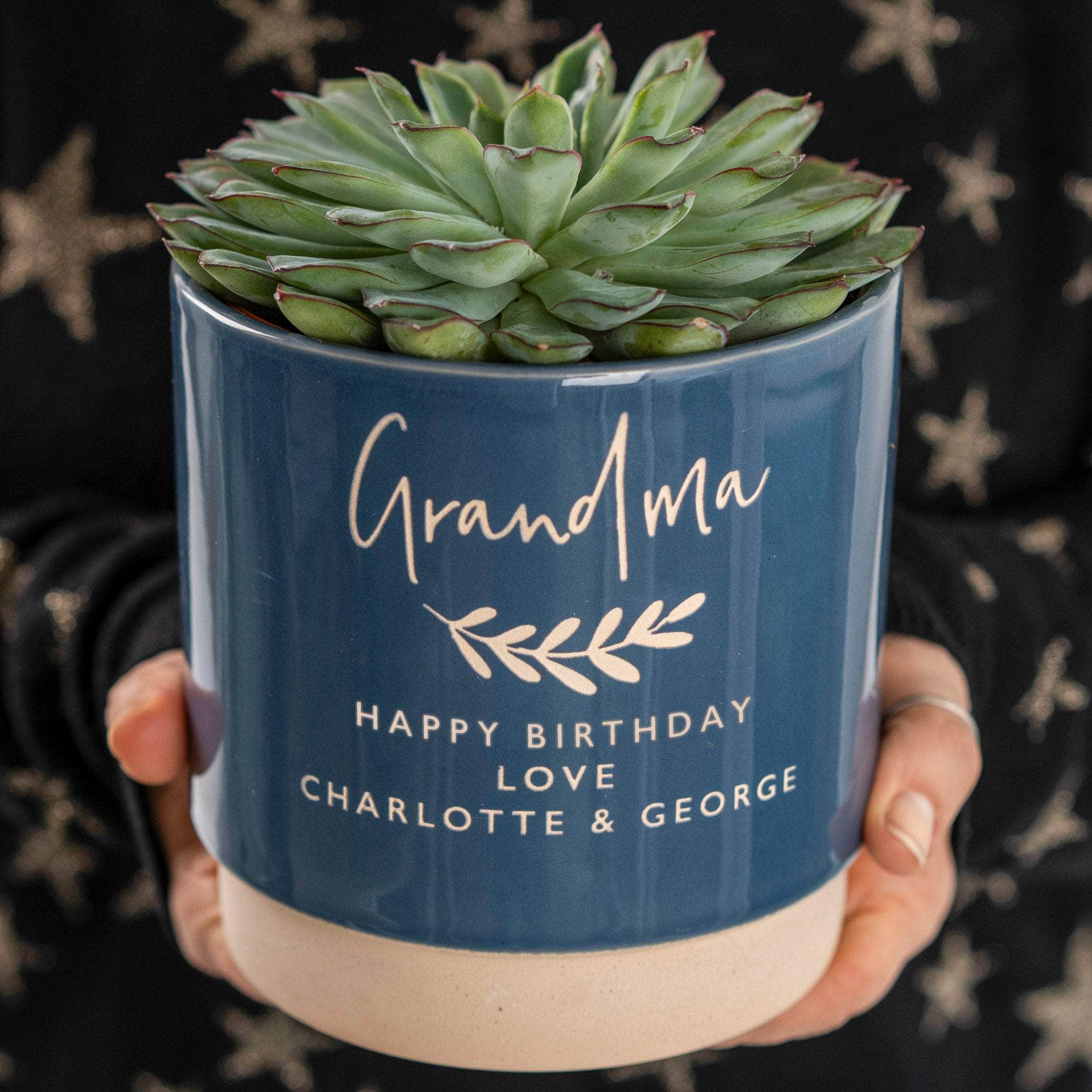 grandad plant pot Personalised grandparents indoor plant pot