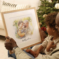 Daddy and Me Illustration