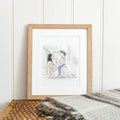 New Mum Personalised Line Portrait