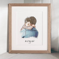 Daddy and Me Illustration