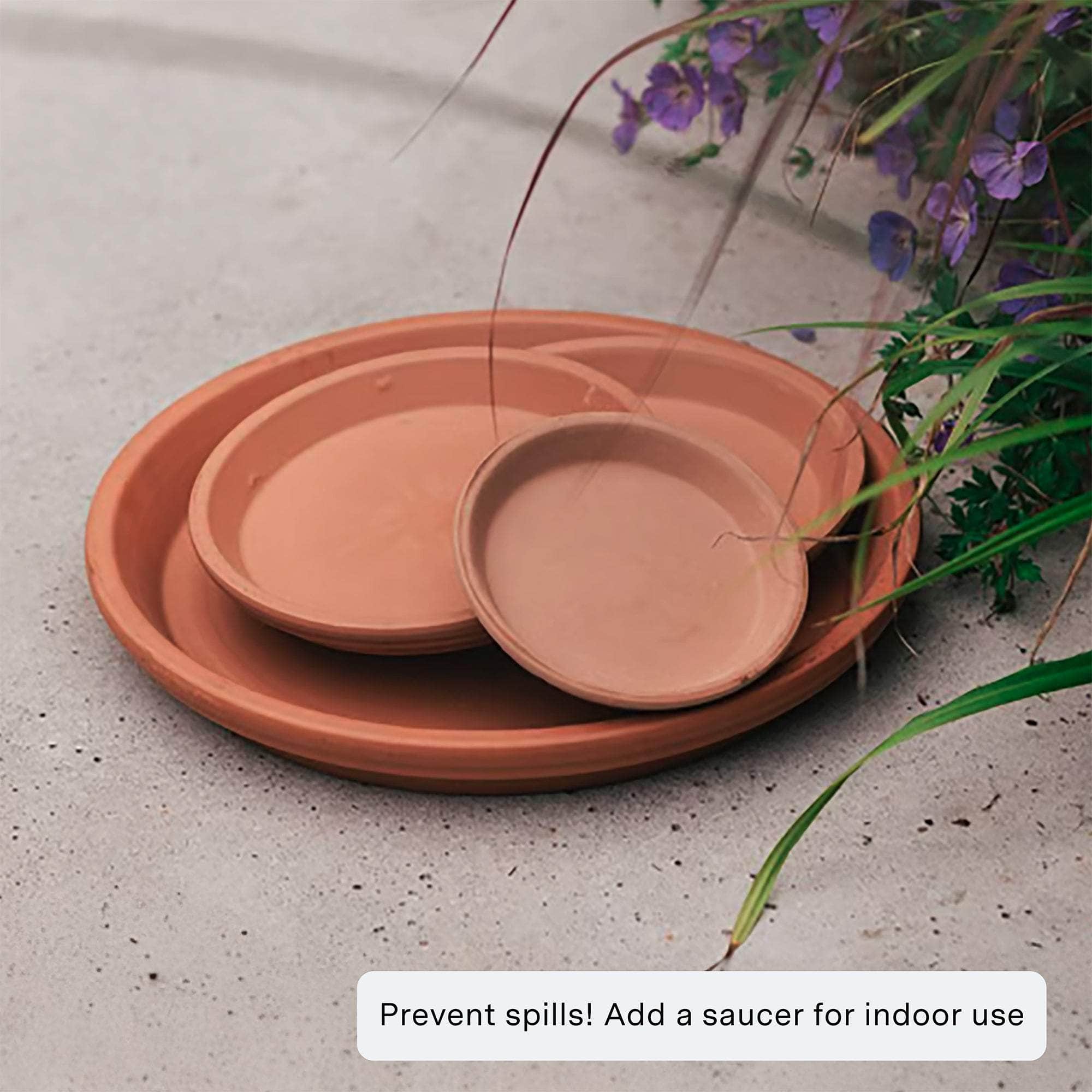 plant pot plate Engraved Message Round Plant Pot – Letterfest
