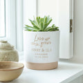 Personalised Love Grows Indoor Plant Pot