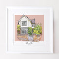 House Colour Block Line Portrait