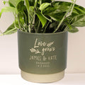 Personalised Love Grows Indoor Plant Pot