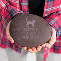 Personalised Large Pet Cat Icon Memorial Stone