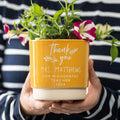 Personalised teachers indoor plant pot