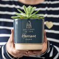 Personalised housewarming indoor plant pot