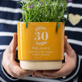 Personalised 30th birthday indoor plant pot