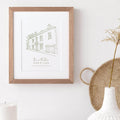 Housewarming Personalised Line Drawing for new homes