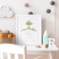Christening Or New Baby Celebration Personalised Wall Art