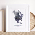 Personalised Special Location Watercolour Wall Art