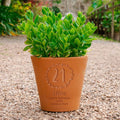 21st Birthday Personalised Plant Pot