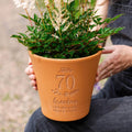 70th Birthday Personalised Plant Pot