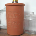 Personalised Terracotta Wine Cooler