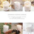 Personalised godparents engraved scented candle