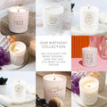 Personalised 60th birthday engraved scented candle