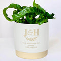 Personalised couples indoor plant pot