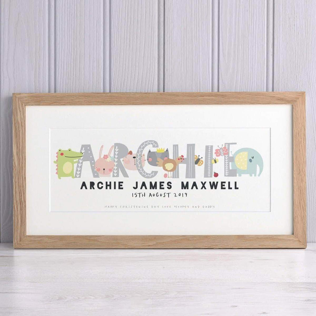 Personalised new baby and christening gifts for twins  Letterfest