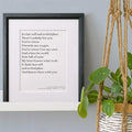 Favourite Words or Vows Print