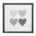 Personalised Hearts Print