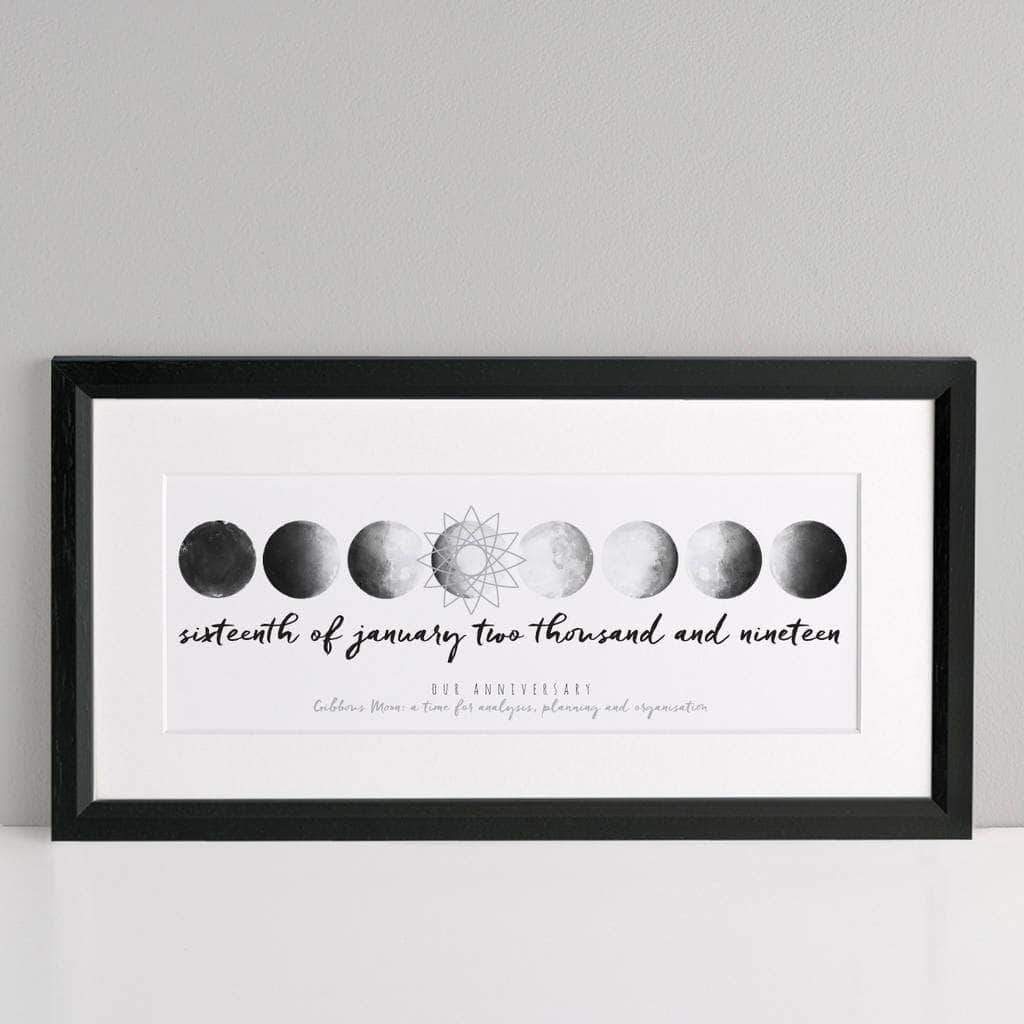 Personalised Moon Date Print – Letterfest