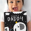 Personalised Black And White Baby Book