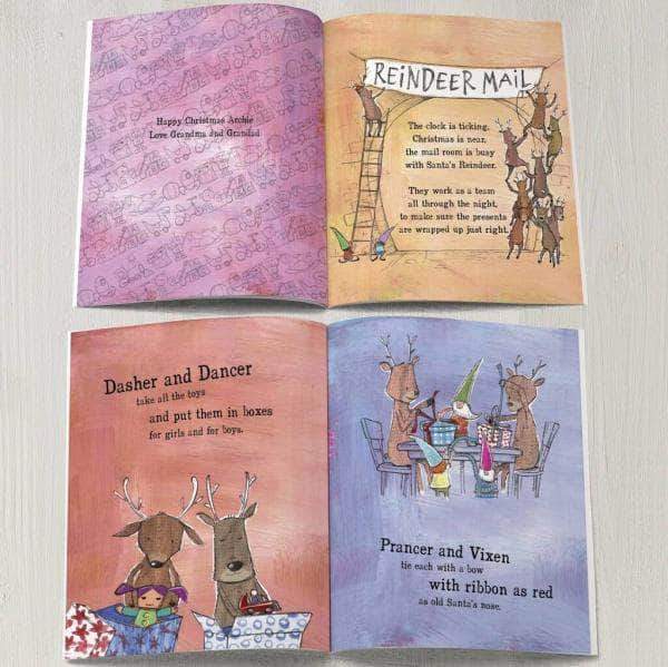 letterfest book Personalised Christmas Reindeer Story Book