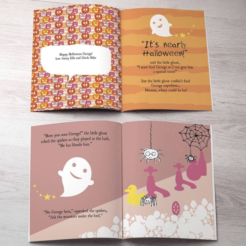 Letterfest book Personalised Little Ghost Halloween Story Book