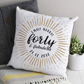 Personalised Calligraphy 40th Cushion