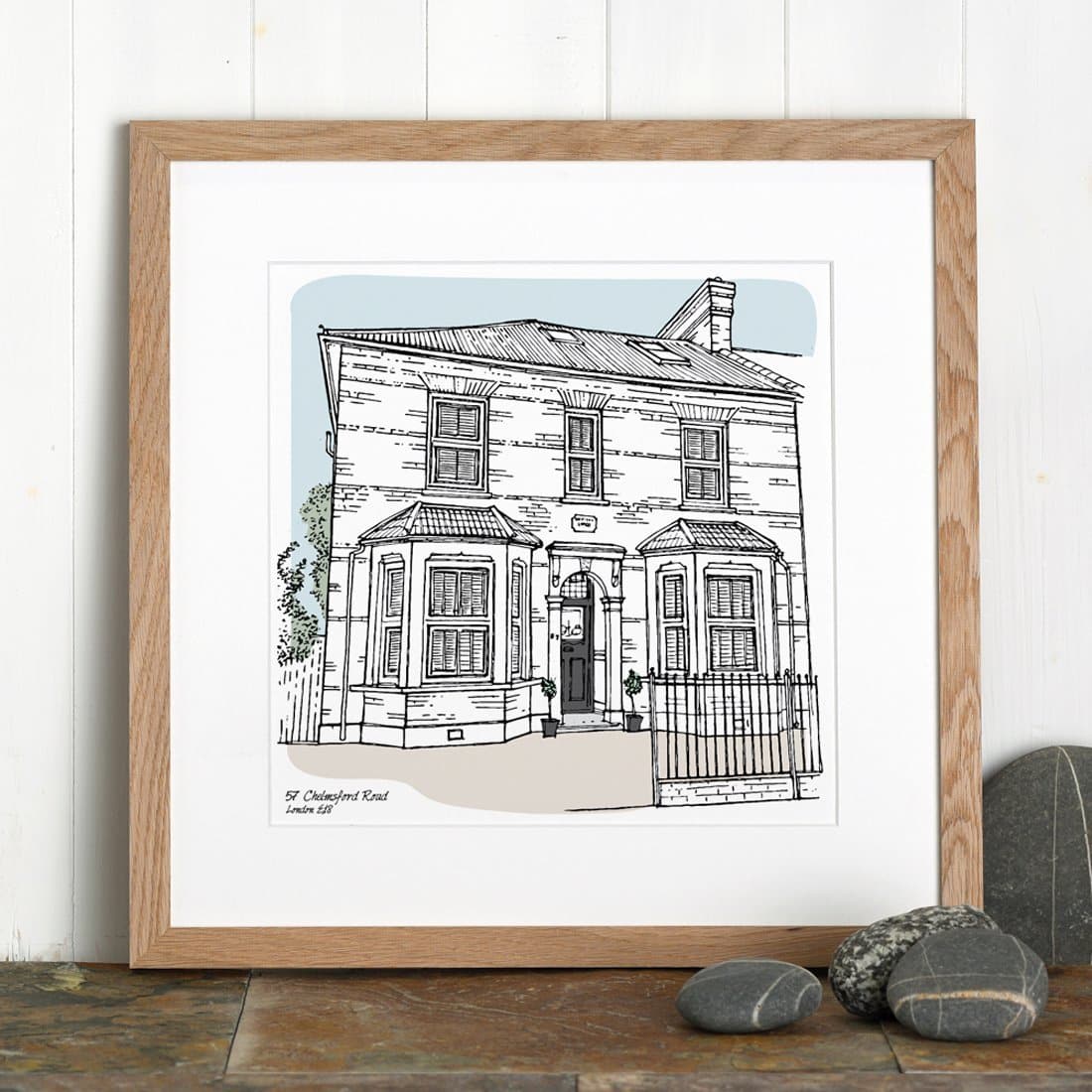 House Drawing / House Portait / outlet House Illustration / House Gift