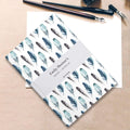 Watercolour Feathers Notebook