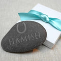 Personalised Pebble With Horse Shoe