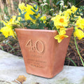 Personalised Birthday Engraved Terracotta Pot