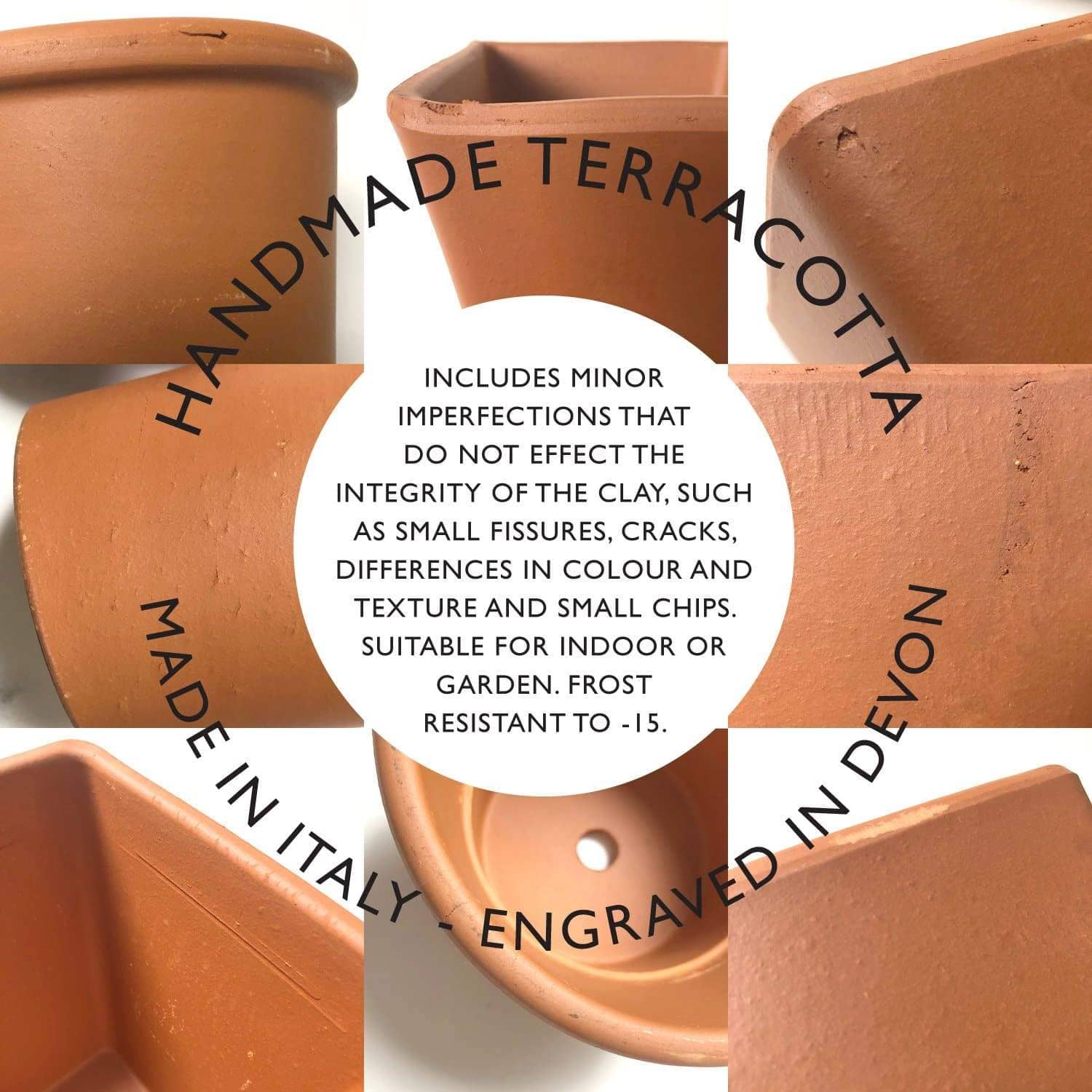 letterfest terracotta Personalised Name Terracotta Window Pot